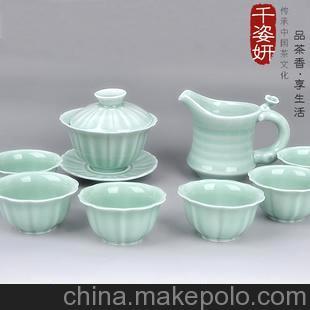 千姿妍/功夫茶具/高档礼品/德化日用陶瓷/龙泉青瓷/含笑梅图片,千姿妍/功夫茶具/高档礼品/德化日用陶瓷/龙泉青瓷/含笑梅图片大全,德化县根源木制品厂-